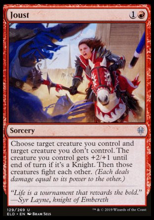 (129/269) Magic The Gathering Throne of Eldraine Single: Joust Holo Uncommon