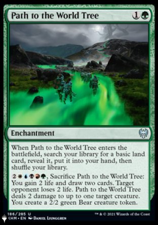(186) Magic The Gathering The List Single: Path to the World Tree  Uncommon