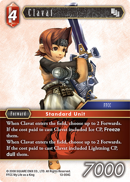 (004) Final Fantasy TCG Opus XIII: Crystal Radiance Single: Clavat (13-004) Holo Common