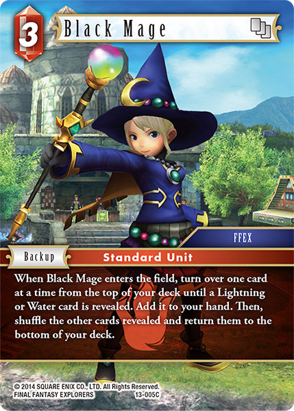 (005) Final Fantasy TCG Opus XIII: Crystal Radiance Single: Black Mage (13-005)  Common