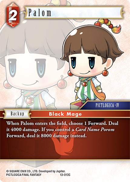 (013) Final Fantasy TCG Opus XIII: Crystal Radiance Single: Palom (13-013) Holo Common