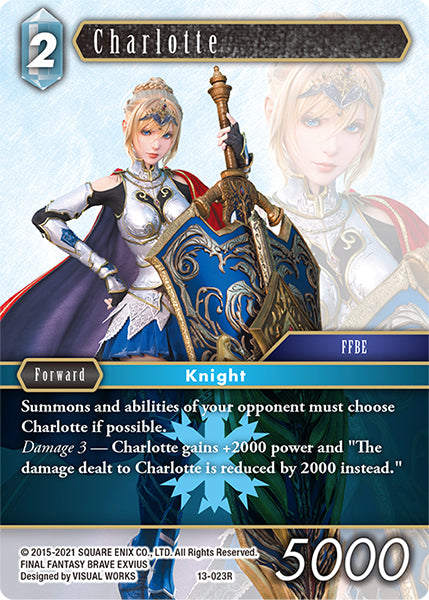 (023) Final Fantasy TCG Opus XIII: Crystal Radiance Single: Charlotte (13-023) Holo Rare