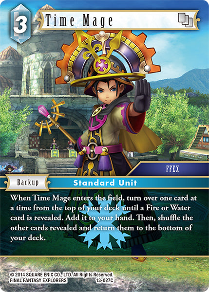 (027) Final Fantasy TCG Opus XIII: Crystal Radiance Single: Time Mage (13-027)  Common