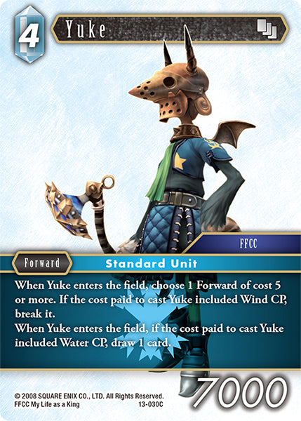 (030) Final Fantasy TCG Opus XIII: Crystal Radiance Single: Yuke (13-030) Holo Common