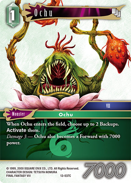 (037) Final Fantasy TCG Opus XIII: Crystal Radiance Single: Ochu (13-037) Holo Common