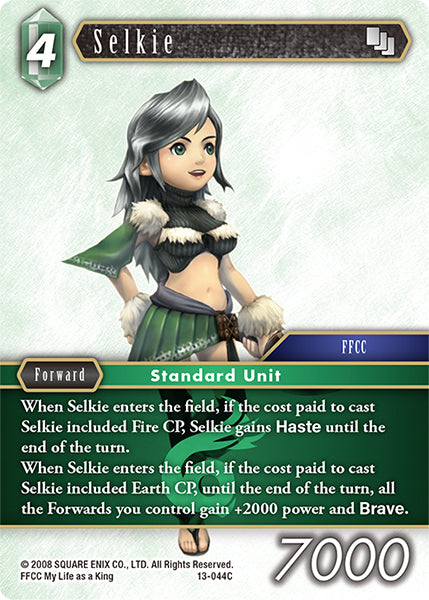 (044) Final Fantasy TCG Opus XIII: Crystal Radiance Single: Selkie (13-044) Holo Common