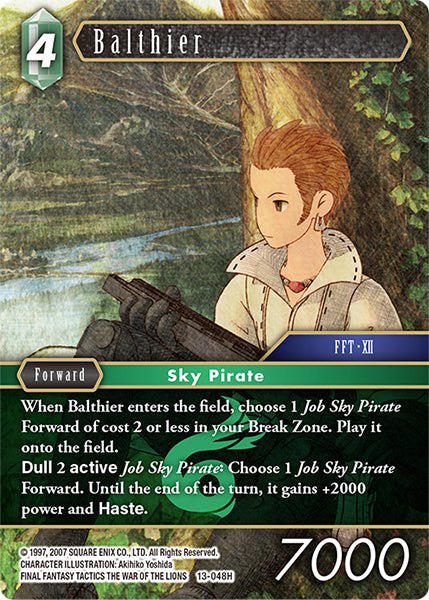 (048) Final Fantasy TCG Opus XIII: Crystal Radiance Single: Balthier (13-048) Holo Hero