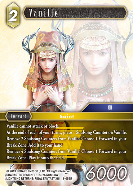 (056) Final Fantasy TCG Opus XIII: Crystal Radiance Single: Vanille (13-056) Holo Rare