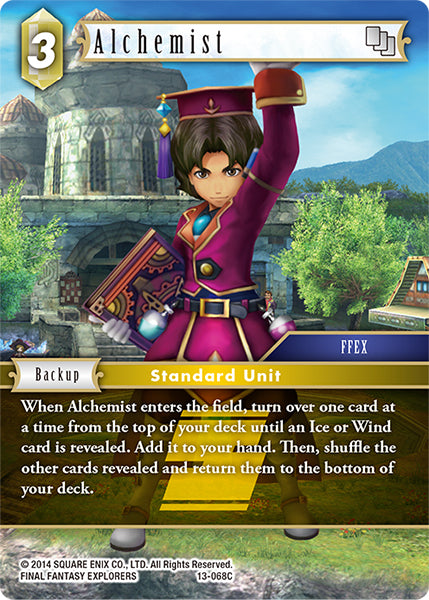 (068) Final Fantasy TCG Opus XIII: Crystal Radiance Single: Alchemist (13-068) Holo Common
