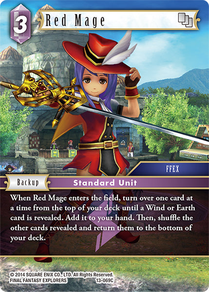 (069) Final Fantasy TCG Opus XIII: Crystal Radiance Single: Red Mage (13-069)  Common