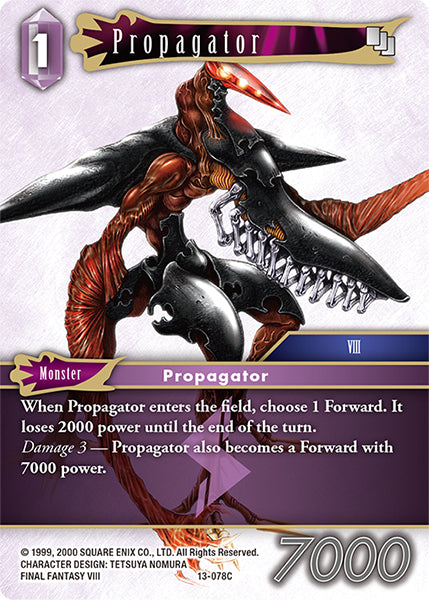 (078) Final Fantasy TCG Opus XIII: Crystal Radiance Single: Propagator (13-078) Holo Common