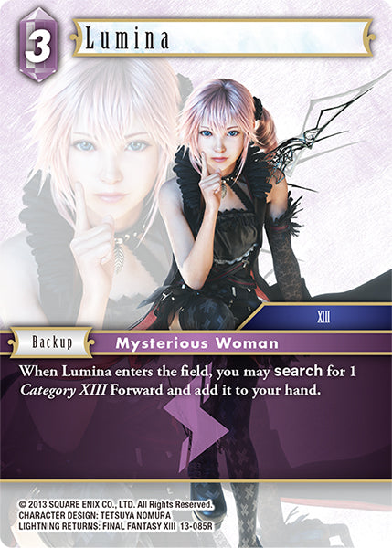 (085) Final Fantasy TCG Opus XIII: Crystal Radiance Single: Lumina (13-085) Holo Rare