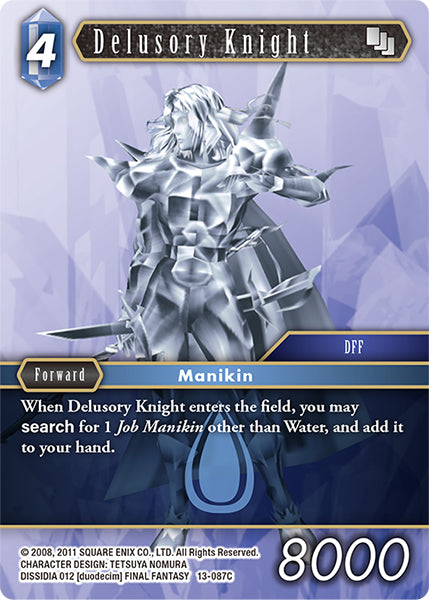 (087) Final Fantasy TCG Opus XIII: Crystal Radiance Single: Delusory Knight (13-087)  Common