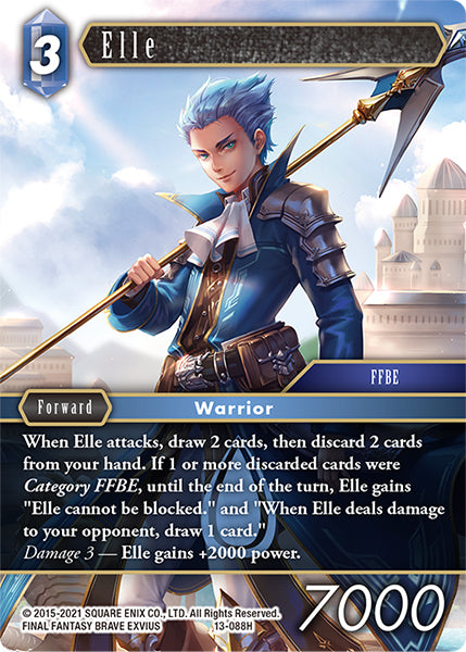 (088) Final Fantasy TCG Opus XIII: Crystal Radiance Single: Elle (13-088) Holo Hero