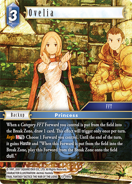 (090) Final Fantasy TCG Opus XIII: Crystal Radiance Single: Ovelia (13-090) Holo Legend