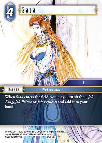 (093) Final Fantasy TCG Opus XIII: Crystal Radiance Single: Sara (13-093)  Hero