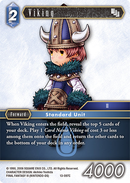 (097) Final Fantasy TCG Opus XIII: Crystal Radiance Single: Viking (13-097) Holo Common