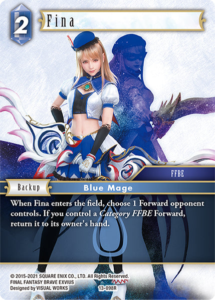 (098) Final Fantasy TCG Opus XIII: Crystal Radiance Single: Fina (13-098) Holo Rare