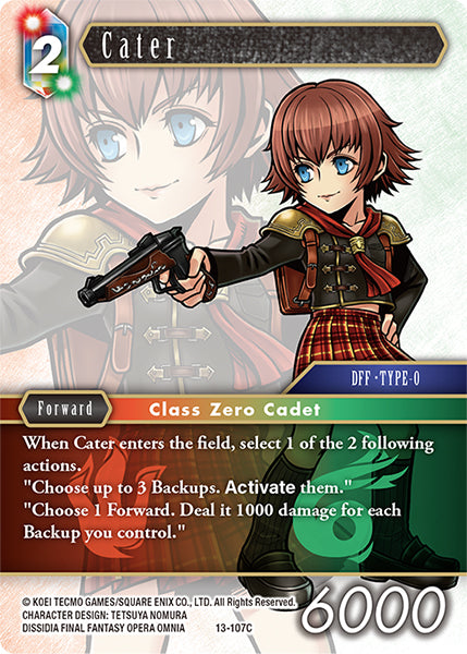 (107) Final Fantasy TCG Opus XIII: Crystal Radiance Single: Cater (13-107) Holo Common