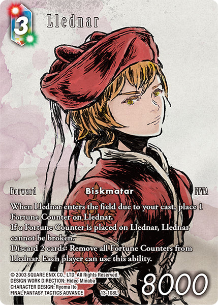 (108) Final Fantasy TCG Opus XIII: Crystal Radiance Single: Llednar (13-108) (V.2) Holo Legend