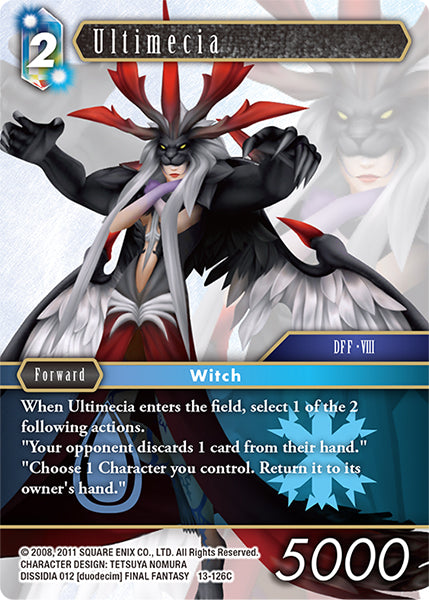 (126) Final Fantasy TCG Opus XIII: Crystal Radiance Single: Ultimecia (13-126) Holo Common