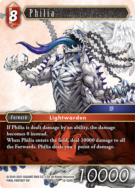 (129) Final Fantasy TCG Opus XIII: Crystal Radiance Single: Philia (13-129) Holo Starter