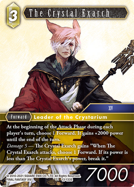 (133) Final Fantasy TCG Opus XIII: Crystal Radiance Single: The Crystal Exarch (13-133) Holo Starter