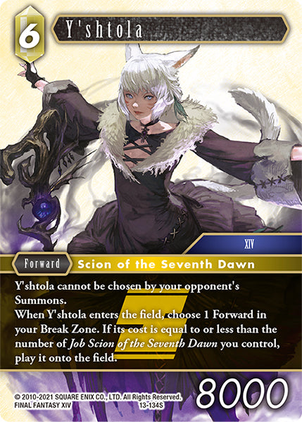 (134) Final Fantasy TCG Opus XIII: Crystal Radiance Single: Y'shtola (13-134) Holo Starter