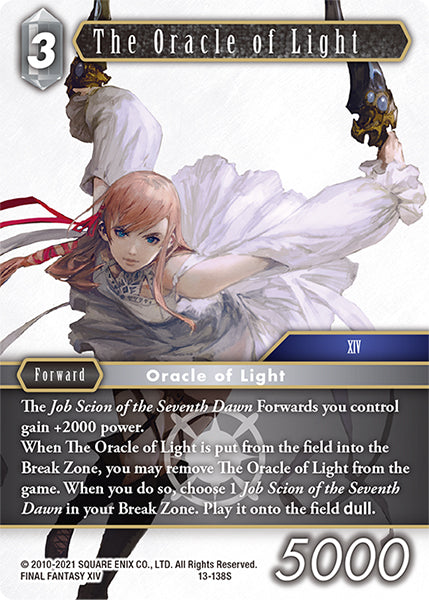 (138) Final Fantasy TCG Opus XIII: Crystal Radiance Single: The Oracle of Light (13-138) Holo Starter