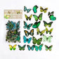 Original Deco Stickers: Butterfly: Green