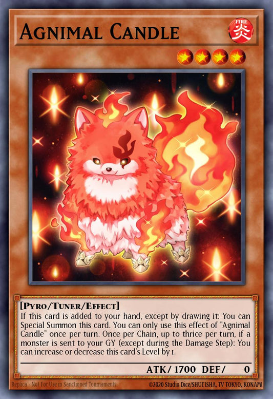 (218) YuGiOh TCG MP24: 25th Anniversary Tin: Dueling Mirrors Single: Agnimal Candle  Ultra Rare