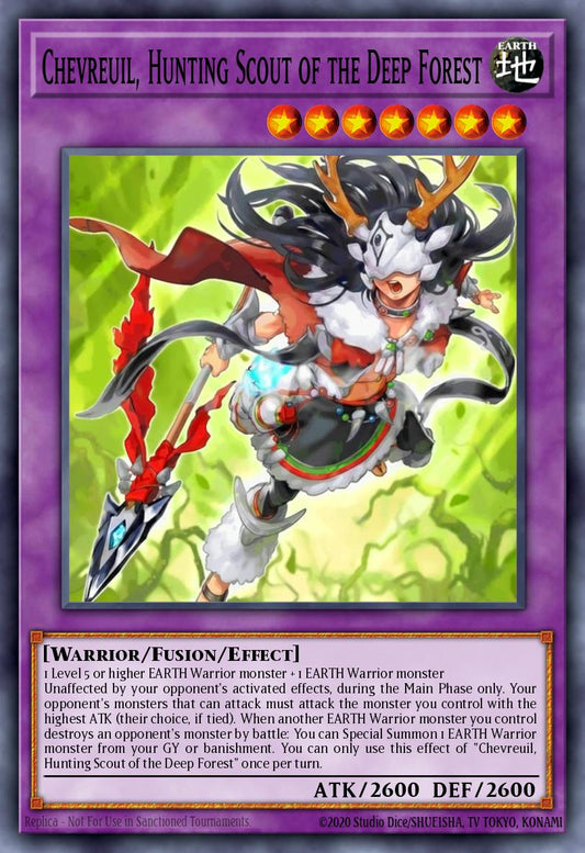 (085) YuGiOh TCG DOOD: Doom of Dimensions Single: Chevreuil, Hunting Scout of the Deep Forest  Common