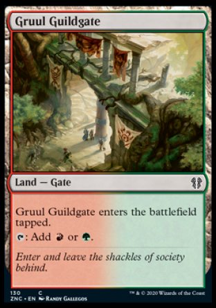 (130) Magic The Gathering Commander: Zendikar Rising Single: Gruul Guildgate  Common