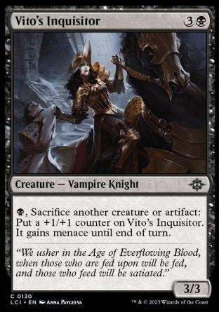 (130) Magic The Gathering The Lost Caverns of Ixalan Single: Vito's Inquisitor Holo Common