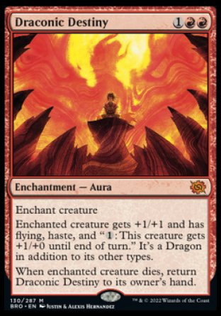 (130) Magic The Gathering The Brothers' War Single: Draconic Destiny  Mythic