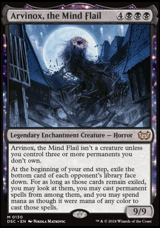 (130) Magic The Gathering Commander: Duskmourn: House of Horror Single: Arvinox, the Mind Flail  Mythic