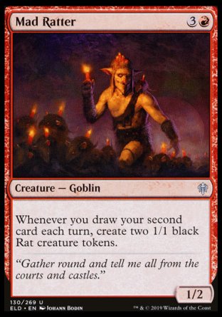 (130/269) Magic The Gathering Throne of Eldraine Single: Mad Ratter  Uncommon