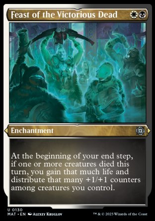 (130) Magic The Gathering March of the Machine: The Aftermath: Extras Single: Feast of the Victorious Dead (V.2) Holo Uncommon