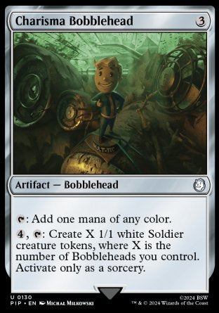 (130) Magic The Gathering Universes Beyond: Fallout Single: Charisma Bobblehead  Holo Uncommon