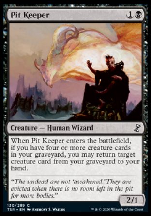 (130/289) Magic The Gathering Time Spiral Remastered Single: Pit Keeper Holo Common