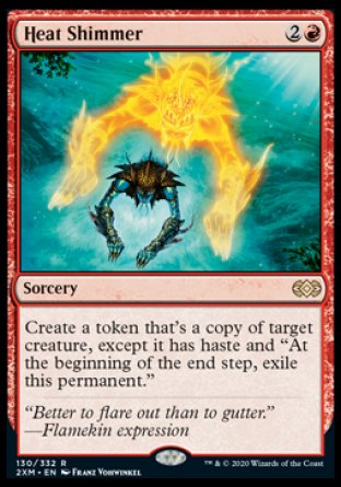 (130/332) Magic The Gathering Double Masters Single: Heat Shimmer  Rare