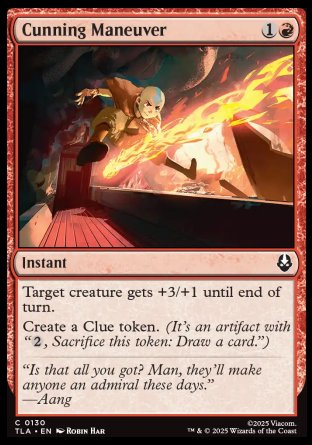 (130) Magic The Gathering Magic: The Gathering | Avatar: The Last Airbender Single: Cunning Maneuver Holo Common