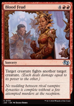 (130) Magic The Gathering Foundations Jumpstart Single: Blood Feud  Uncommon