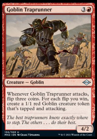 (130) Magic The Gathering Modern Horizons 2 Single: Goblin Traprunner  Uncommon