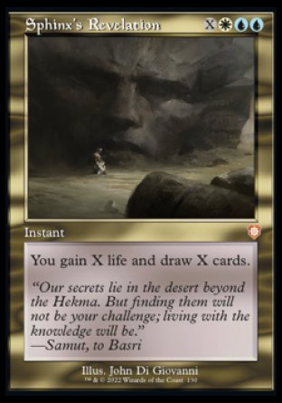 (130) Magic The Gathering Commander: The Brothers' War Single: Sphinx's Revelation  Mythic