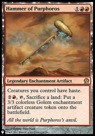 (124) Magic The Gathering The List Single: Hammer of Purphoros  Rare