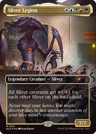 (1310) Magic The Gathering Secret Lair Drop Series Single: Sliver Legion Holo Mythic