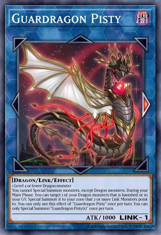 (022) YuGiOh TCG MP20: 2020 Tin of Lost Memories Mega Pack Single: Guardragon Pisty  Secret Rare
