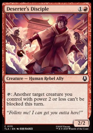(131) Magic The Gathering Magic: The Gathering | Avatar: The Last Airbender Single: Deserter's Disciple Holo Common