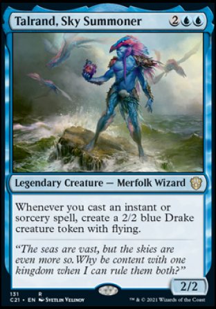 (131) Magic The Gathering Commander: Strixhaven Single: Talrand, Sky Summoner  Rare